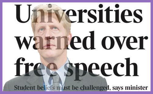 jo johnson freedom of speech universities
