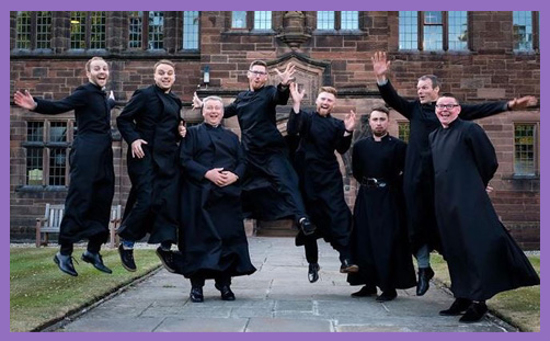 jumping clergy